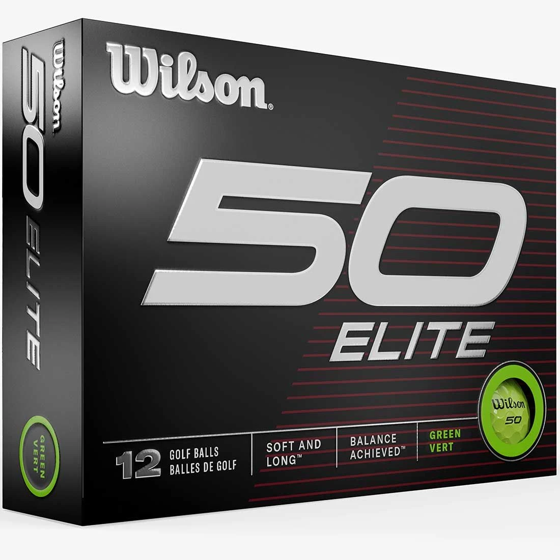 Wilson Staff Wilson 50 Elite Green Personalized Golf Balls 1 Wilson Staff Wilson 50 Elite Green Personalized Golf Balls