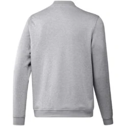 Adidas 2022 Go-To Crewneck Sweatshirt -Golf Discount Store adidas 2022 go to crewneck pullover grey two white back itempicture