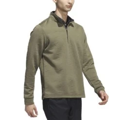 Adidas DWR 1/4 Zip Pullover -Golf Discount Store adidas 2023 dwr quarter zip pullover olive strata walking itempicture