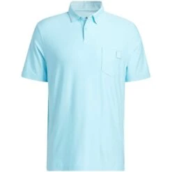 Adidas Go-To Pocket Polo -Golf Discount Store adidas fw22 go to pocket polo bliss blue itempicture