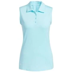 Adidas 2022 Women's Ultimate365 Solid Sleeveless Polo -Golf Discount Store adidas fw22 womens ultimate365 solid sleeveless polo bliss blue itempicture