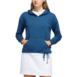 Adidas Women's Essentials Slub Recycled Hoodie -Golf Discount Store adidas ss22 womens essentials slub recycled hoodie crew navy itempicture