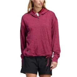 Adidas Women's Essentials Slub Recycled Hoodie -Golf Discount Store adidas ss22 womens essentials slub recycled hoodie legacy burgundy itempicture