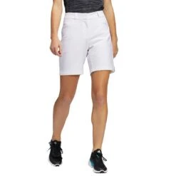 Adidas Women's Solid 7 Inch Shorts -Golf Discount Store adidas ss22 womens solid 7 inch shorts white front itempicture