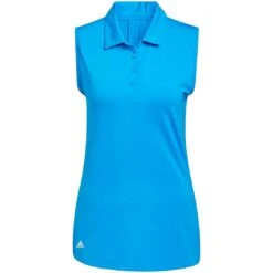 Adidas 2022 Women's Ultimate365 Solid Sleeveless Polo -Golf Discount Store adidas ss22 womens ultimate365 solid sleeveless polo blue rush itempicture