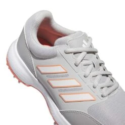 Adidas Women's Tech Response 3.0 Golf Shoes Grey Two/White/Coral Fusion -Golf Discount Store adidas womens tech response 3 golf shoes grey two white coral fusion top detail itempicture