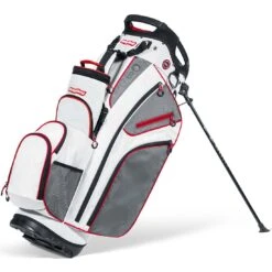 BagBoy Chiller Hybrid Stand Bag -Golf Discount Store bagboy 2024 chiller hybrid stand bag white charcoal red itempicture