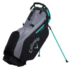 Callaway 2023 Fairway 14 Stand Bag -Golf Discount Store callaway 2023 fairway 14 stand bag charcoal black plaid teal itempicture