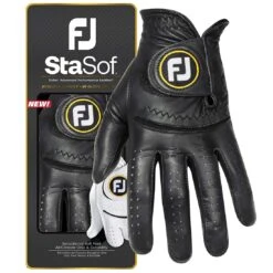 FootJoy StaSof Golf Glove 12 FootJoy StaSof Golf Glove -Golf Discount Store footjoy 2023 stasof golf glove black package and glove itempicture