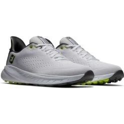 FootJoy Flex XP Golf Shoes White/Lime -Golf Discount Store footjoy fj flex xp golf shoes white lime 56280 pair itempicture