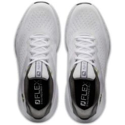 FootJoy Flex XP Golf Shoes White/Lime -Golf Discount Store footjoy fj flex xp golf shoes white lime 56280 top itempicture