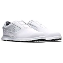 FootJoy Superlites XP Golf Shoes White/Blue 9 FootJoy Superlites XP Golf Shoes White/Blue -Golf Discount Store footjoy superlites xp golf shoes white blue pair itempicture