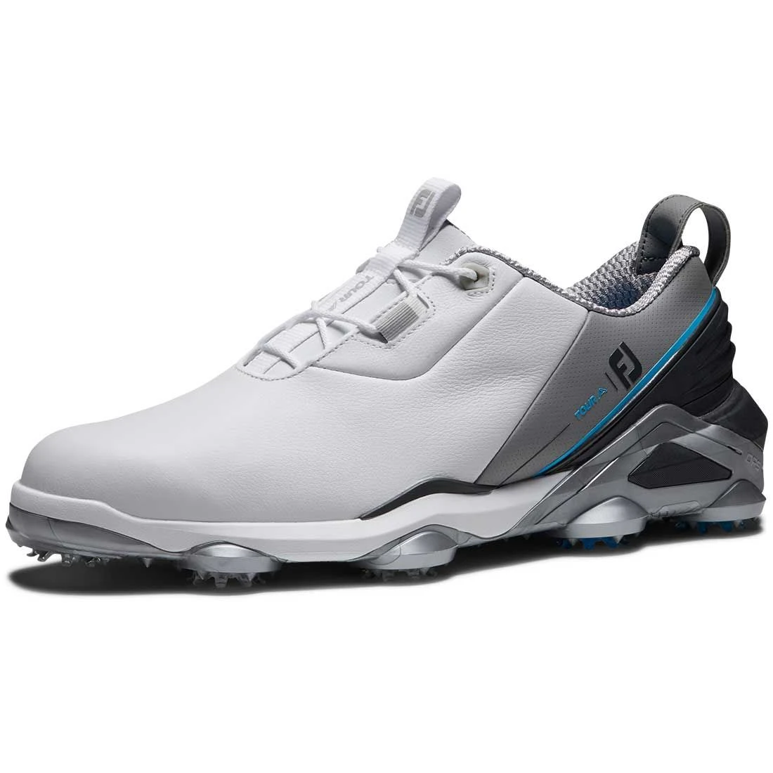 FootJoy Tour Alpha Golf Shoes White/Grey/Blue 4 FootJoy Tour Alpha Golf Shoes White/Grey/Blue - Image 4