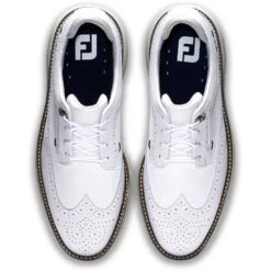 FootJoy Traditions Wing Tip Golf Shoes White/Navy/Grey 13 FootJoy Traditions Wing Tip Golf Shoes White/Navy/Grey -Golf Discount Store footjoy traditions wing tip golf shoes white navy grey top itempicture