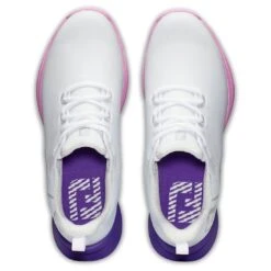FootJoy Women's Fuel Sport Golf Shoes White/Purple -Golf Discount Store footjoy womens fuel sport golf shoes white purple 90547 top itempicture
