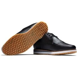 FootJoy Women's Sport Retro Golf Shoes Black/Black -Golf Discount Store footjoy womens sport retro golf shoes black beauty itempicture