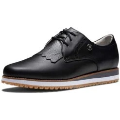 FootJoy Women's Sport Retro Golf Shoes Black/Black -Golf Discount Store footjoy womens sport retro golf shoes black toe itempicture