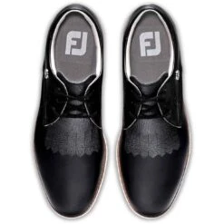 FootJoy Women's Sport Retro Golf Shoes Black/Black -Golf Discount Store footjoy womens sport retro golf shoes black top itempicture