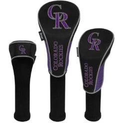 Team Effort MLB Set Of 3 Headcovers -Golf Discount Store mcarthur sports mlb set of 3 headcovers colorado rockies