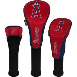 Team Effort MLB Set Of 3 Headcovers -Golf Discount Store mcarthur sports mlb set of 3 headcovers los angeles angels