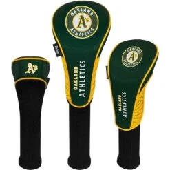 Team Effort MLB Set Of 3 Headcovers -Golf Discount Store mcarthur sports mlb set of 3 headcovers oakland athletics