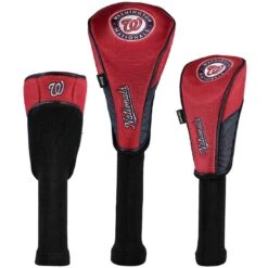 Team Effort MLB Set Of 3 Headcovers -Golf Discount Store mcarthur sports mlb set of 3 headcovers washington nationals