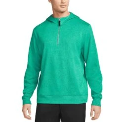 Nike Dri-FIT Golf Hoodie -Golf Discount Store nike 2022 dri fit golf hoodie neptune green front itempicture