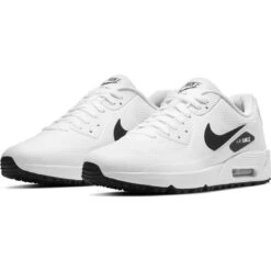 Nike Air Max 90 G Golf Shoes White/Black 7 Nike Air Max 90 G Golf Shoes White/Black -Golf Discount Store nike air max 90 g golf shoes white black pair itempicture