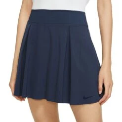 Nike Women's Dri-FIT Long Golf Skort 9 Nike Women's Dri-FIT Long Golf Skort -Golf Discount Store nike womens dri fit long golf skort obsidian front itempicture