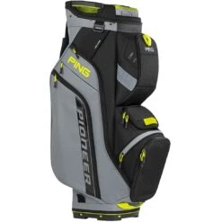 Ping Pioneer Cart Bag -Golf Discount Store ping 2024 pioneer cart bag iron black neon yellow itempicture