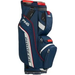 Ping Pioneer Cart Bag -Golf Discount Store ping 2024 pioneer cart bag navy platinum red itempicture