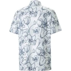 Puma Cloudspun Stems Polo 5 Puma Cloudspun Stems Polo -Golf Discount Store puma cloudspun stems polo bright white evening sky back itempicture