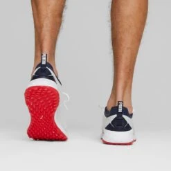 Puma Fusion Pro Golf Shoes White/Navy/For All Time Red 12 Puma Fusion Pro Golf Shoes White/Navy/For All Time Red -Golf Discount Store puma fusion pro golf shoes white navy for all time red 377041 06 mod2 itempicture