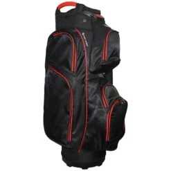 RJ Sports Mission Cart Bag -Golf Discount Store rj sports mission cart bag black red left itempicture