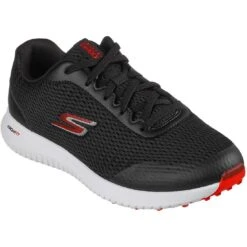 Skechers GO GOLF Max Fairway 3 Golf Shoes Black/Red -Golf Discount Store skechers go golf max fairway 3 golf shoes black red toe itempicture