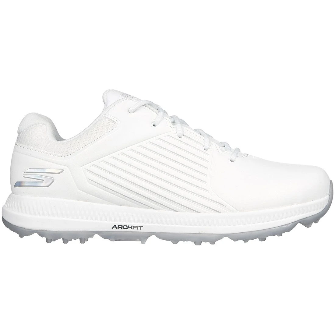 Skechers Women's Arch Fit GO GOLF Elite 5 GF Golf Shoes White/Silver 1 Skechers Women's Arch Fit GO GOLF Elite 5 GF Golf Shoes White/Silver