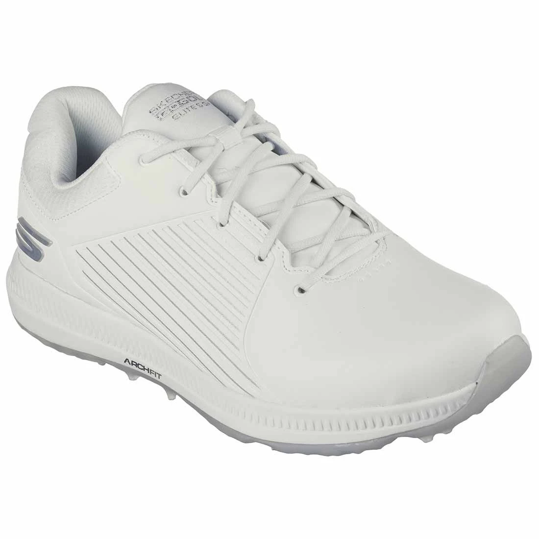 Skechers Women's Arch Fit GO GOLF Elite 5 GF Golf Shoes White/Silver 3 Skechers Women's Arch Fit GO GOLF Elite 5 GF Golf Shoes White/Silver - Image 3