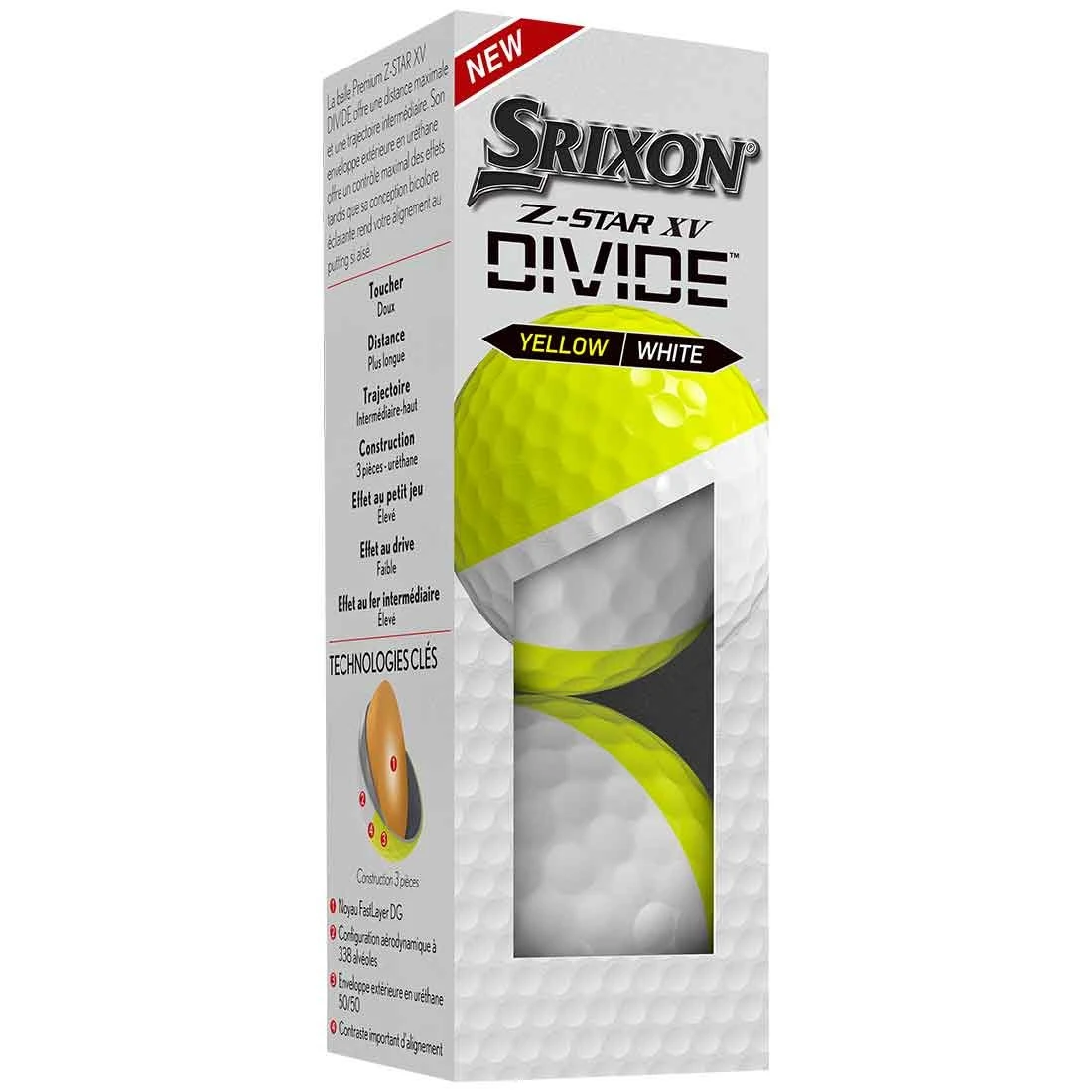Srixon Z-Star XV 8 Divide Golf Balls 2 Srixon Z-Star XV 8 Divide Golf Balls - Image 2