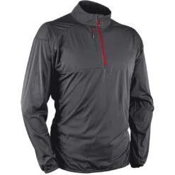 Sun Mountain Summit Long Sleeve Pullover -Golf Discount Store sun mountain 2023 summit ls pullover steel red itempicture