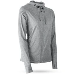 Sun Mountain Women's Second Layer Hooded Jacket 10 Sun Mountain Women's Second Layer Hooded Jacket -Golf Discount Store sun mountain 23 wmn second layer hooded jacket platinum itempicture