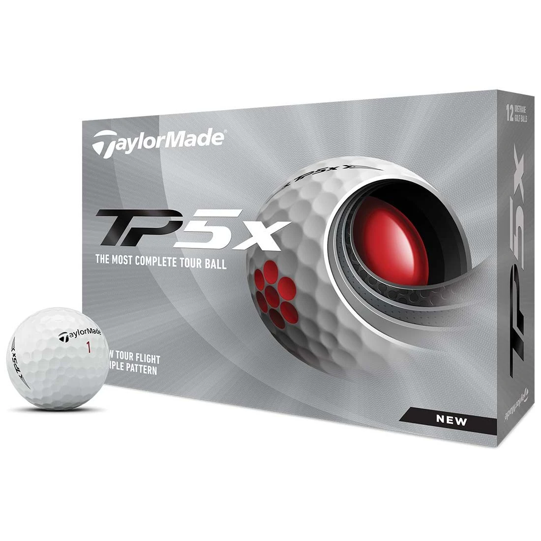 TaylorMade TP5x MyNumber Golf Balls 1 TaylorMade TP5x MyNumber Golf Balls
