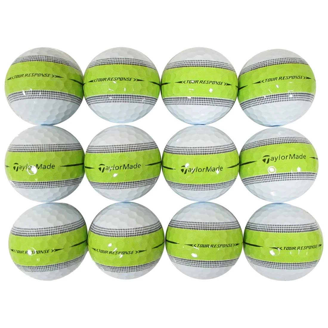 TaylorMade Tour Response Green Stripe 12-Pack Bagged Golf Balls 1 TaylorMade Tour Response Green Stripe 12-Pack Bagged Golf Balls