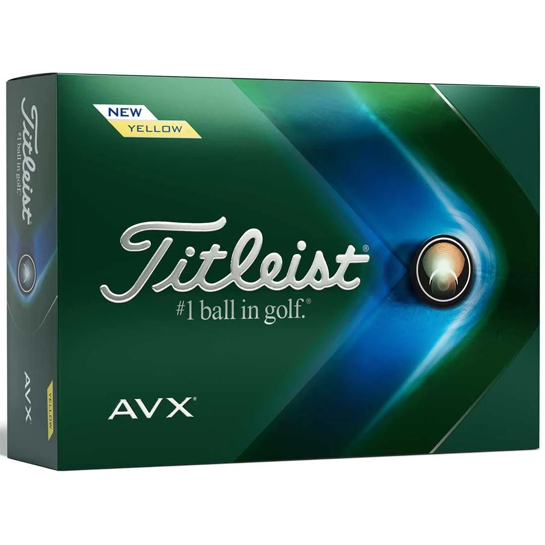 Titleist AVX Yellow Personalized Golf Balls 1 Titleist AVX Yellow Personalized Golf Balls