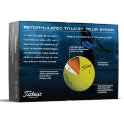 Titleist Tour Speed Yellow Golf Balls 8 Titleist Tour Speed Yellow Golf Balls -Golf Discount Store titleist 2022 tour speed yellow golf balls back itempicture