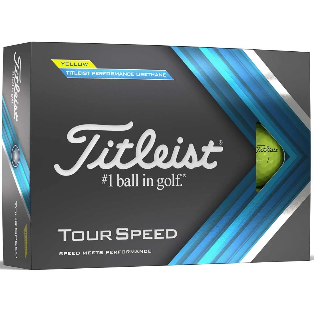 Titleist Tour Speed Yellow Golf Balls 1 Titleist Tour Speed Yellow Golf Balls