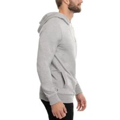 TravisMathew Cloud Hoodie -Golf Discount Store travismathew cloud hoodie heather grey side itempicture