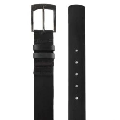 TravisMathew Jinx Leather Belt -Golf Discount Store travismathew jinx leather belt black flat itempicture
