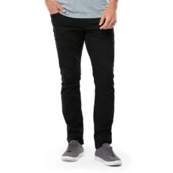 TravisMathew Legacy Jeans 22 TravisMathew Legacy Jeans -Golf Discount Store travismathew legacy jeans black front itempicture