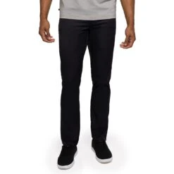 TravisMathew Open To Close Pants 26 TravisMathew Open To Close Pants -Golf Discount Store travismathew open to close pants black front itempicture