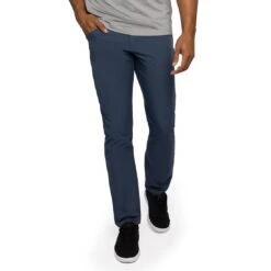 TravisMathew Open To Close Pants 23 TravisMathew Open To Close Pants -Golf Discount Store travismathew open to close pants heather navy front itempicture